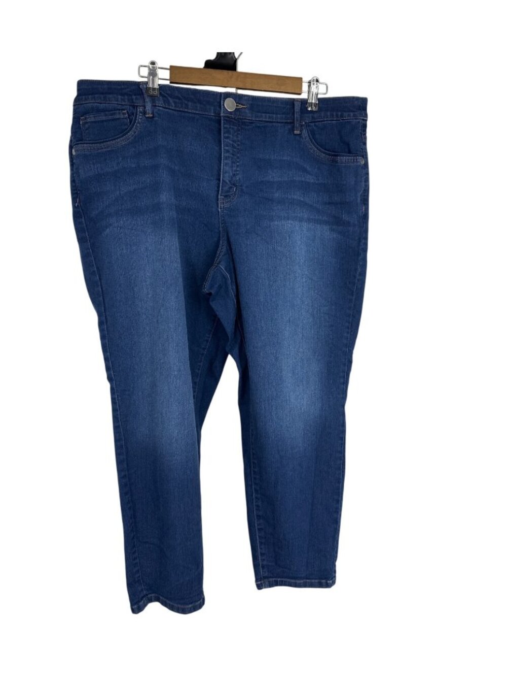 CJ Banks Signature Slimming Stretch Mid-Rise Tapered Leg  Jeans Size 20W